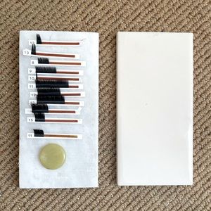 LASH TILES, LASH TAPE, GLUE PALETTES, LASH WANDS, MICROSWAB BRUSHES